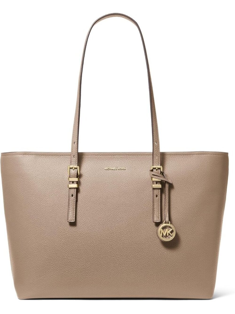 Women’s   Gold-tone Hardware/Birch Imported Large Quinn Top-Zip Tote Handbag